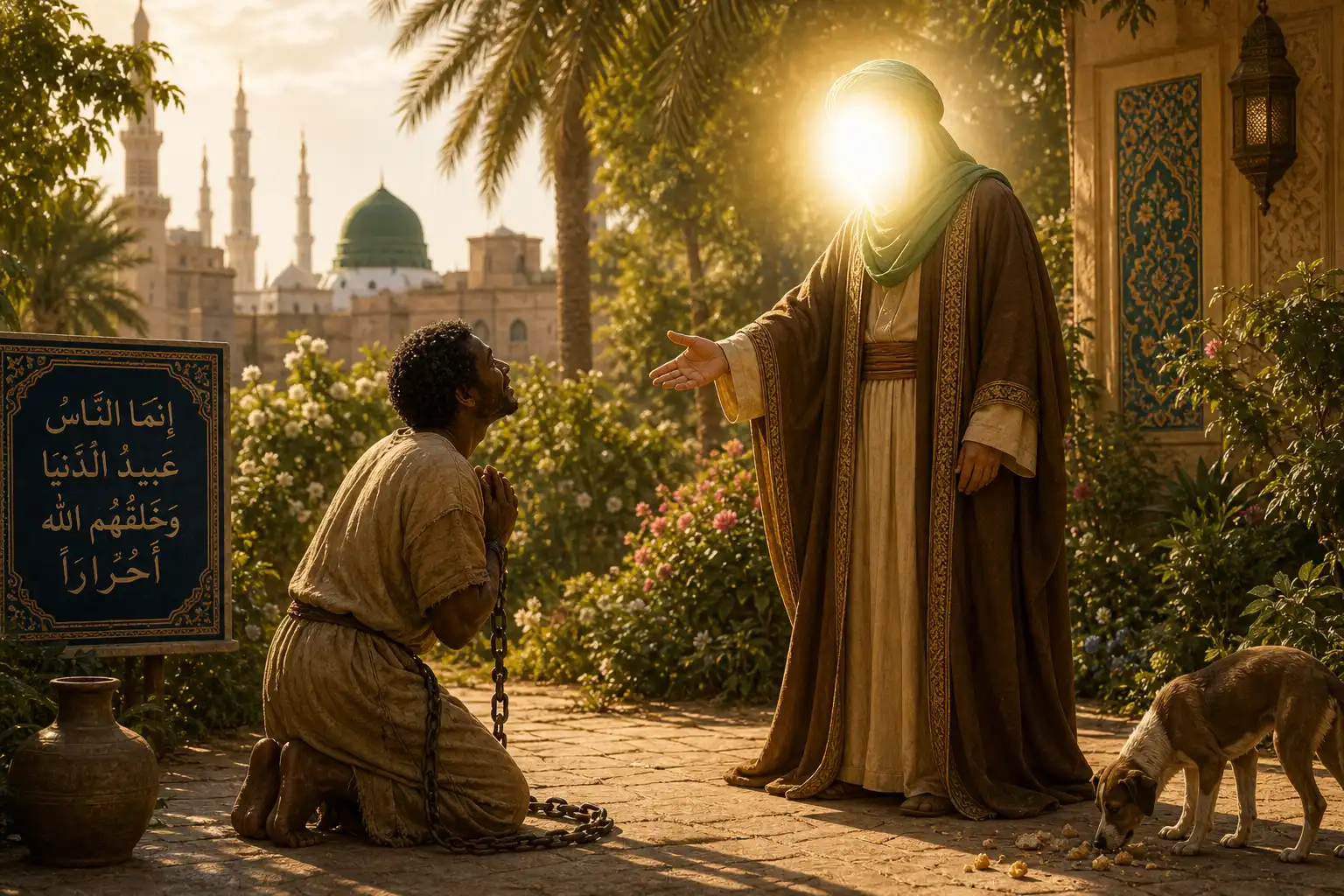 لطف و عنایت امام حسن مجتبی علیه‌السلام به غلام سیاه سخاوتمند
