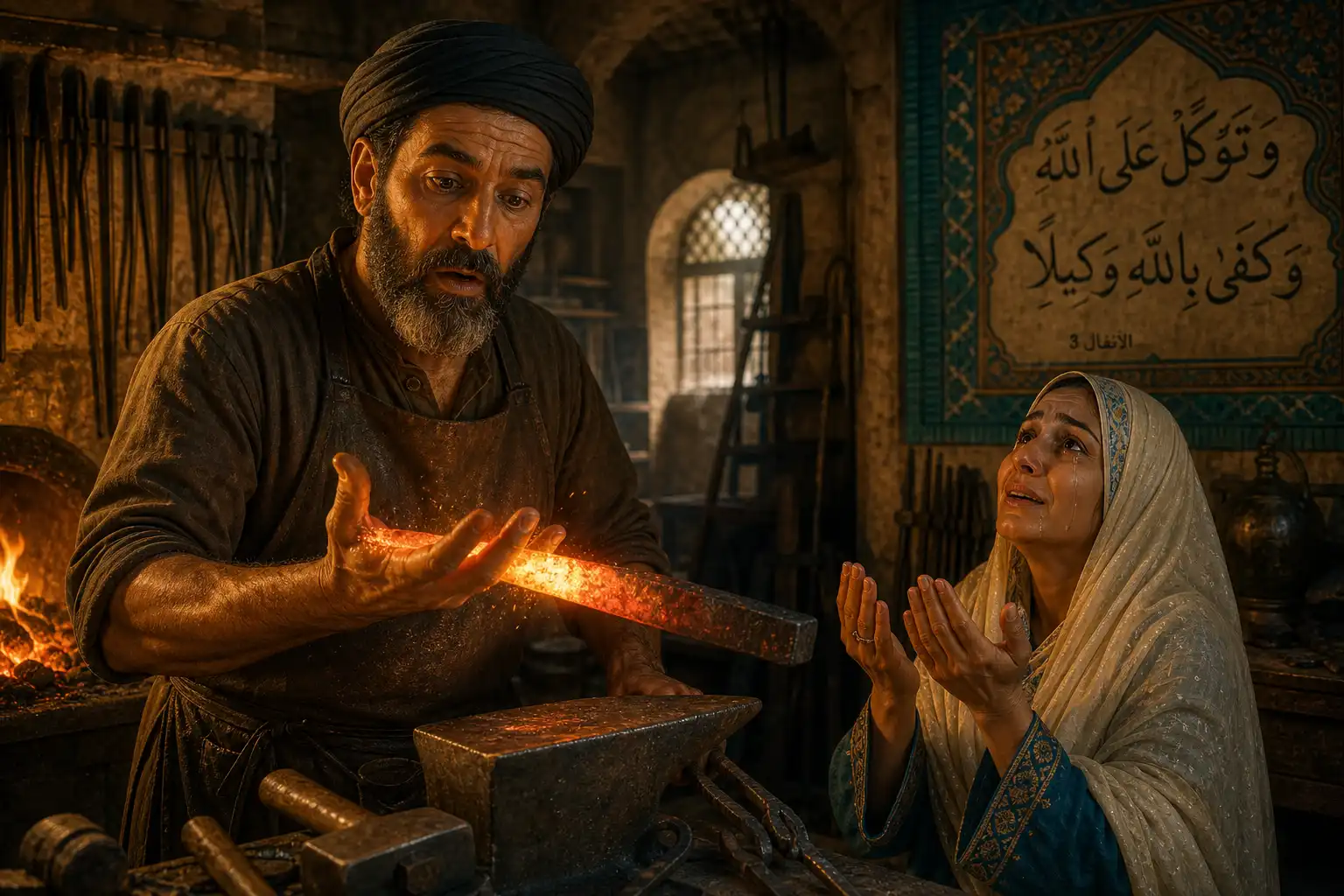 برداشتن آهن سرخ‌شده با دست!