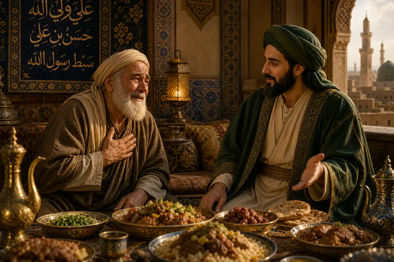 حضرت علی علیه‌السلام‌ و پیرمرد مستمند
