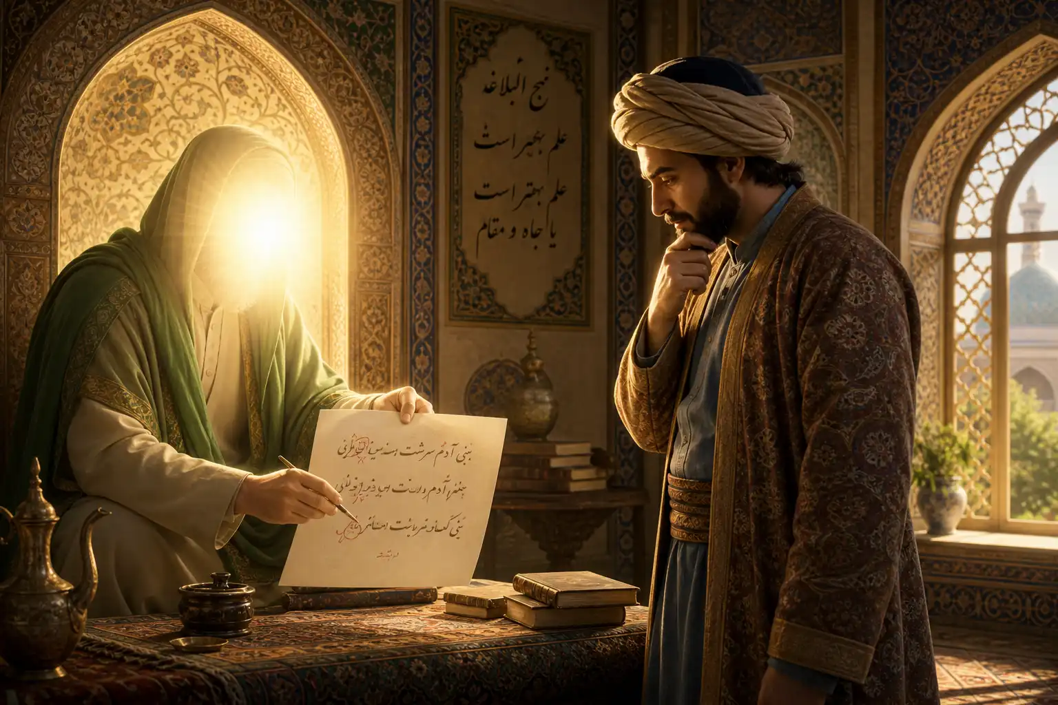 شرم از رخ علی کن و کمتر گناه کن!